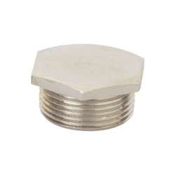 DKC Заглушка M20x1,5, никелированная латунь арт. 6050-20