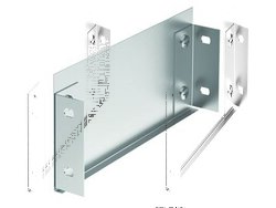 DKC Заглушка сборная ТС 500х100, горячеоцинкованная арт. 30270HDZ