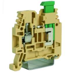 DKC Зажим проходной "винт (4 кв. мм) - прорезание изоляции (1,5кв. мм) ". Бежевый арт. ZNC200