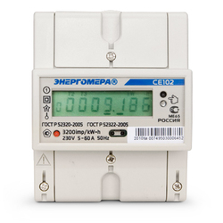 Энергомера счетчик СЕ102 R5 148 OK 1Ф 4Т ЖКИ 10-100А арт. 101002003010885