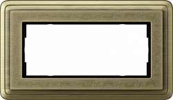 Gira ClassiX Art Бронза/Бронза Рамка 2-ая без перегородки арт. 1002661
