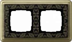 Gira ClassiX Art Бронза/Черный Рамка 2-ая арт. 0212662