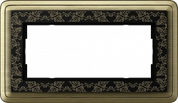 Gira ClassiX Art Бронза/Черный Рамка 2-ая без перегородки арт. 1002662