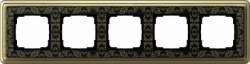 Gira ClassiX Art Бронза/Черный Рамка 5-ая арт. 0215662