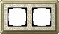 Gira ClassiX Art Бронза/Кремовый Рамка 2-ая арт. 0212663
