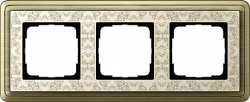 Gira ClassiX Art Бронза/Кремовый Рамка 3-ая арт. 0213663