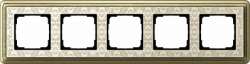 Gira ClassiX Art Бронза/Кремовый Рамка 5-ая арт. 0215663