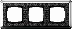 Gira ClassiX Art Хром/Черный Рамка 3-ая арт. 0213682