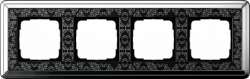 Gira ClassiX Art Хром/Черный Рамка 4-ая арт. 0214682