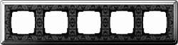Gira ClassiX Art Хром/Черный Рамка 5-ая арт. 0215682