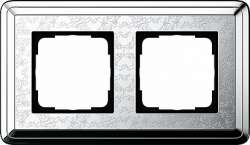 Gira ClassiX Art Хром/Хром Рамка 2-ая арт. 0212681