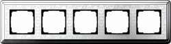 Gira ClassiX Art Хром/Хром Рамка 5-ая арт. 0215681