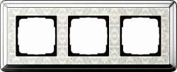 Gira ClassiX Art Хром/Кремовый Рамка 3-ая арт. 0213683