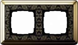 Gira ClassiX Art Латунь/Черный Рамка 2-ая арт. 0212672