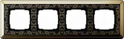 Gira ClassiX Art Латунь/Черный Рамка 4-ая арт. 0214672