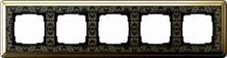 Gira ClassiX Art Латунь/Черный Рамка 5-ая арт. 0215672