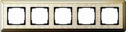 Gira ClassiX Art Латунь/Кремовый Рамка 5-ая арт. 0215673