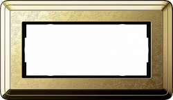 Gira ClassiX Art Латунь/Латунь Рамка 2-ая без перегородки арт. 1002671