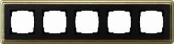 Gira ClassiX Бронза/Черный Рамка 5-ая арт. 0215622
