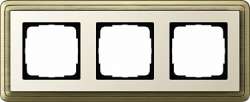 Gira ClassiX Бронза/Кремовый Рамка 3-ая арт. 0213623