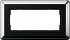Gira ClassiX Хром/Черный Рамка 2-ая без перегородки арт. 1002642