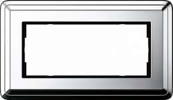 Gira ClassiX Хром/Хром Рамка 2-ая без перегородки арт. 1002641