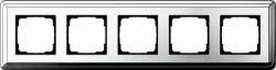 Gira ClassiX Хром/Хром Рамка 5-ая арт. 0215641