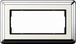 Gira ClassiX Хром/Кремовый Рамка 2-ая без перегородки арт. 1002643