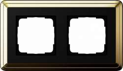 Gira ClassiX Латунь/Черный Рамка 2-ая арт. 0212632