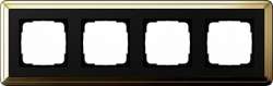 Gira ClassiX Латунь/Черный Рамка 4-ая арт. 0214632