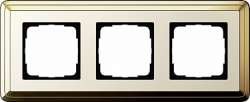 Gira ClassiX Латунь/Кремовый Рамка 3-ая арт. 0213633