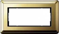 Gira ClassiX Латунь/Латунь Рамка 2-ая без перегородки арт. 1002631