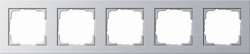 Gira E2 Алюминий Рамка 5-ая арт. 021525