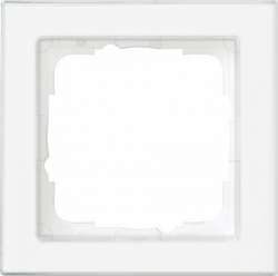 Gira E2 Бел Рамка 1-ая, с полем для надписи арт. 071122