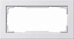 Gira E2 Бел Рамка 2-ая без перегородки арт. 100222