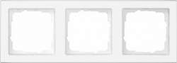 Gira E2 Бел Рамка 3-ая, с полем для надписи арт. 071322
