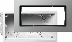 Gira E22 Алюминий Монтажный набор для установки заподлицо арт. 2886203