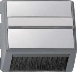 Gira E22 Алюминий Накладка для приборов с квадратной центральной панелью и наклонным выходом арт. 0682203