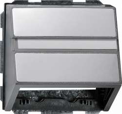 Gira E22 Алюминий Накладка с опорной пластиной угловая арт. 0870203