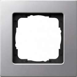Gira E22 Алюминий Рамка 1-ая для установки заподлицо арт. 0211206
