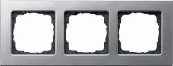 Gira E22 Алюминий Рамка 3-ая арт. 0213206