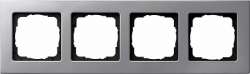 Gira E22 Алюминий Рамка 4-ая арт. 0214206