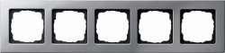 Gira E22 Алюминий Рамка 5-ая арт. 0215203