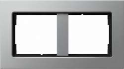 Gira E22 Алюминий Рамка для комбинаций без перегородки арт. 1002206