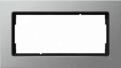 Gira E22 Алюминий Рамка для комбинаций без перегородки 2-я арт. 1002203