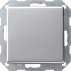 Gira E22 Алюминий Выключатель с самовозвратом вертикальный арт. 0121203