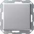 Gira E22 Алюминий Выключатель с самовозвратом вертикальный арт. 0121203