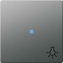 Gira E22 Сталь Клавиша 1-ая с символом свет арт. 028520