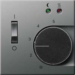 Gira E22 Сталь Накладка для регулятора температуры пола арт. 149420