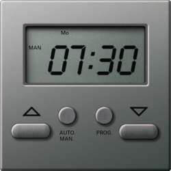 Gira E22 Сталь Накладка механизма электронного выключателя жалюзийного арт. 084120